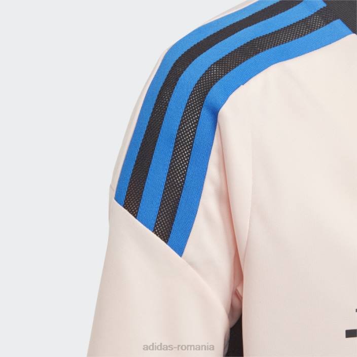 Adidas tricou de antrenament manchester united condivo 22 roz icey copii roz ca gheață 2JBN18322