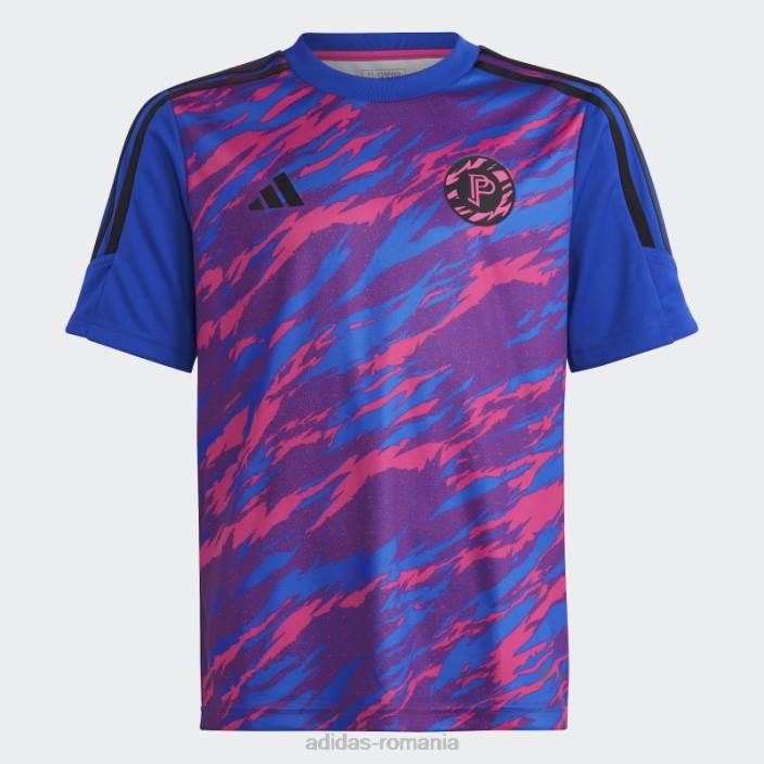 Adidas tricou de antrenament pogba albastru copii magenta/albastru real 2JBN11726