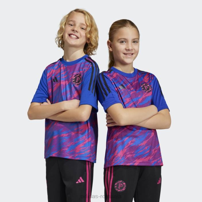 Adidas tricou de antrenament pogba magenta real copii magenta/albastru real 2JBN18691