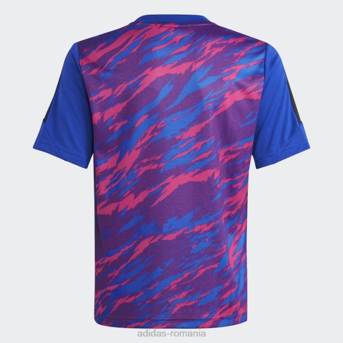 Adidas tricou de antrenament pogba magenta real copii magenta/albastru real 2JBN18691