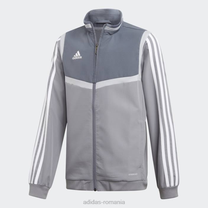 Adidas tricou de prezentare tiro 19 gri adidas copii gri/alb 2JBN19107
