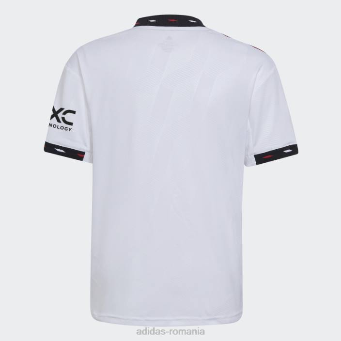 Adidas tricou deplasare manchester united 22/23 alb copii alb 2JBN11978
