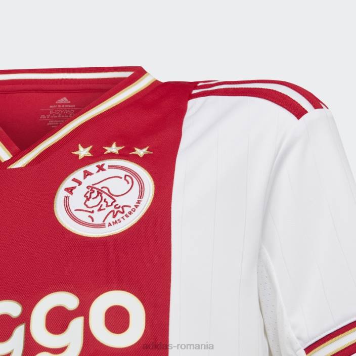 Adidas tricou elegant ajax amsterdam 22/23 acasă, roșu îndrăzneț copii roșu îndrăzneț 2JBN18614