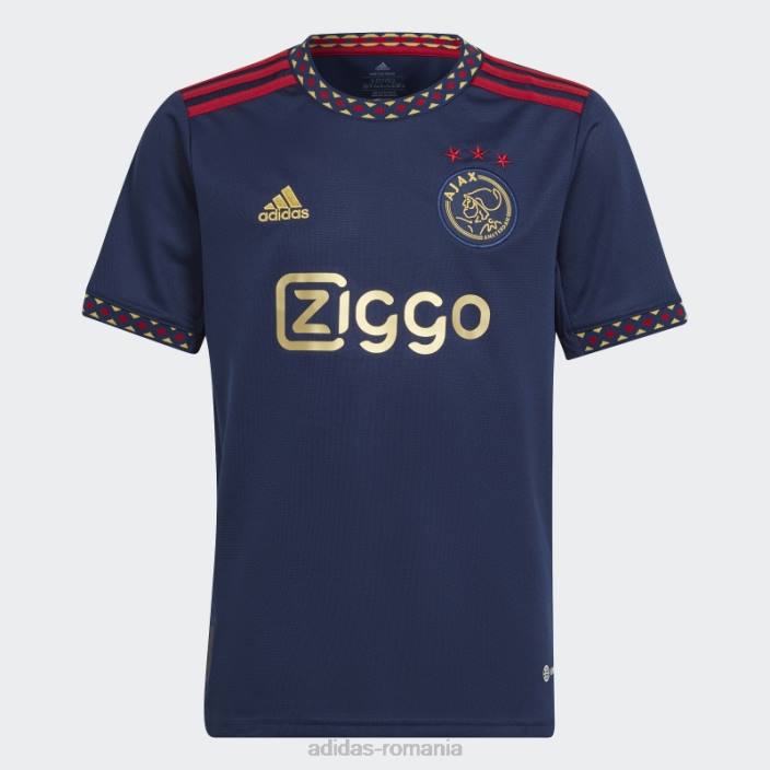 Adidas tricou fierbinte bleumarin ajax amsterdam 22/23 deplasare copii albastru marin 2JBN18472