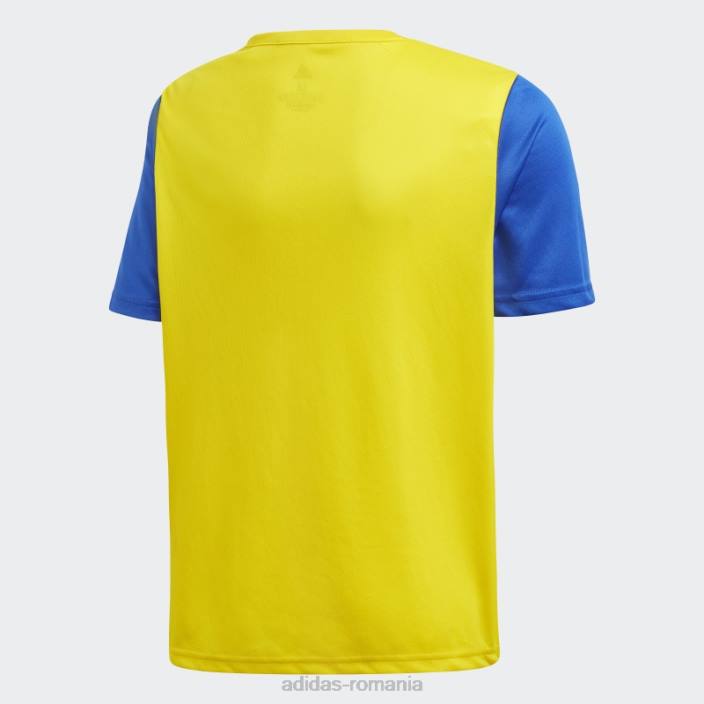 Adidas tricou galben estro 19 copii galben/albastru îndrăzneț 2JBN19079