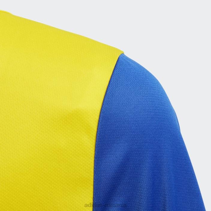 Adidas tricou galben estro 19 copii galben/albastru îndrăzneț 2JBN19079