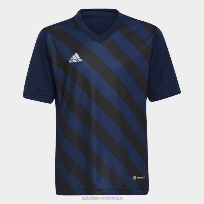 Adidas tricou grafic entrada 22 bleumarin copii bleumarin/negru 2JBN18373