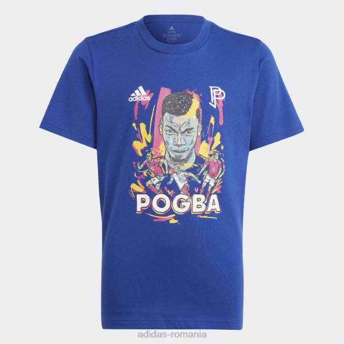 Adidas tricou grafic pogba albastru copii albastru 2JBN18679