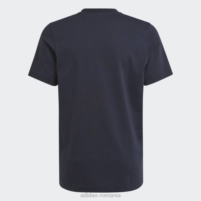 Adidas tricou grafic real madrid night navy copii marina de noapte 2JBN19070