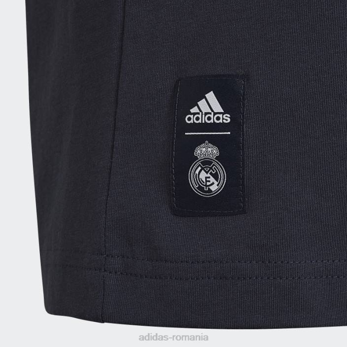 Adidas tricou grafic real madrid night navy copii marina de noapte 2JBN19070