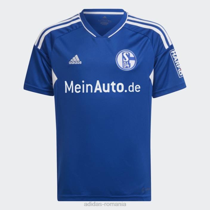 Adidas tricou home adidas albastru regal fc schalke 04 22/23 copii albastru regal/alb 2JBN18699