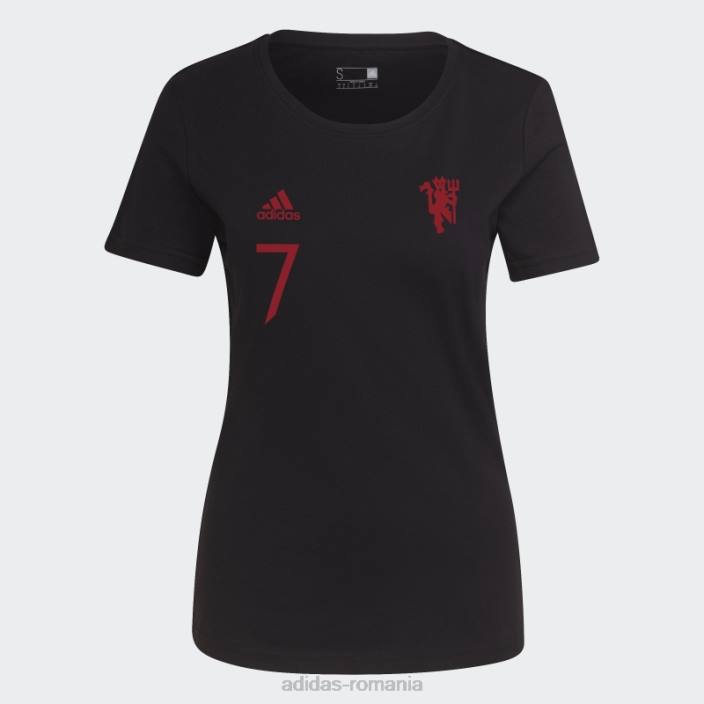 Adidas tricou negru cu grafic manchester united copii negru 2JBN19271