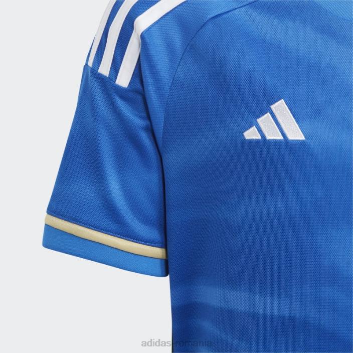 Adidas tricoul de acasă albastru italia 23 modă copii albastru 2JBN3334