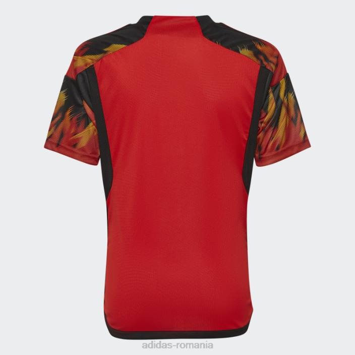 Adidas tricoul home belgia 22 negru elegant copii roșu/negru 2JBN18634