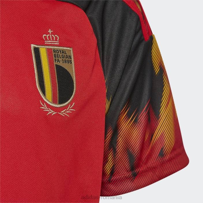 Adidas tricoul home belgia 22 negru elegant copii roșu/negru 2JBN18634