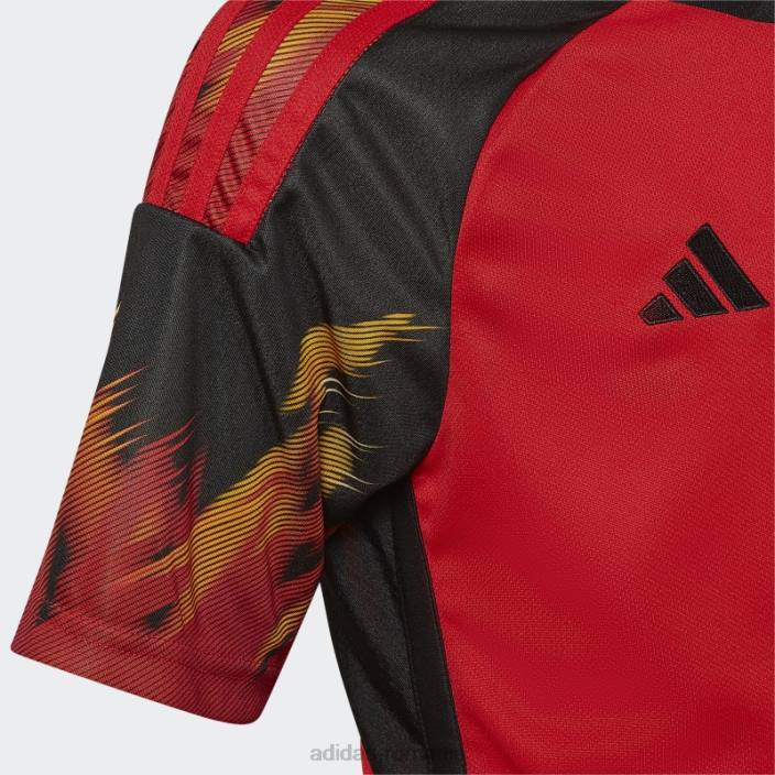 Adidas tricoul home belgia 22 negru elegant copii roșu/negru 2JBN18634