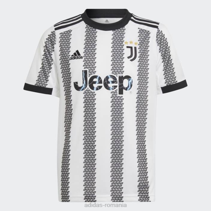 Adidas tricoul juventus 22/23 home alb copii alb negru 2JBN18553