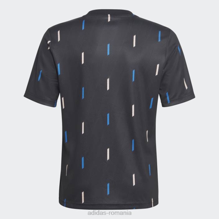 Adidas tricoul negru de la Manchester United înainte de meci copii negru/gri noapte/albastru/roz 2JBN18334