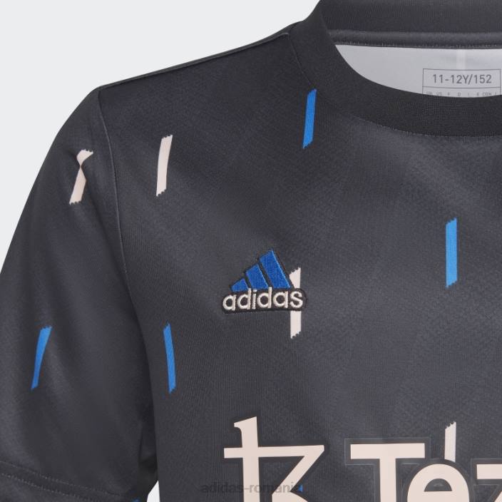 Adidas tricoul negru de la Manchester United înainte de meci copii negru/gri noapte/albastru/roz 2JBN18334