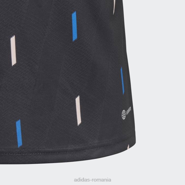 Adidas tricoul negru de la Manchester United înainte de meci copii negru/gri noapte/albastru/roz 2JBN18334