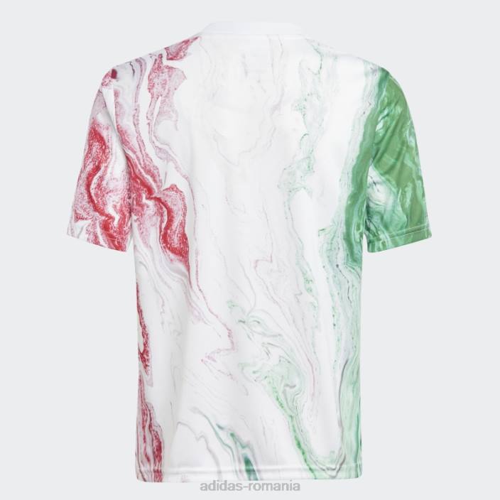 Adidas tricoul roșu al Italiei înainte de meci copii verde/alb/rosu 2JBN18560