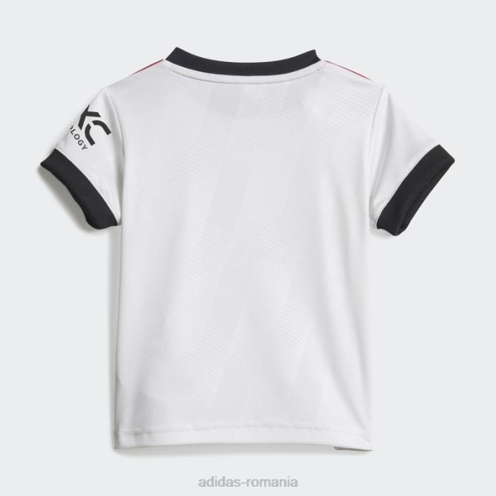 Adidas white manchester united 22/23 away kit bebelusi copii alb negru 2JBN18490