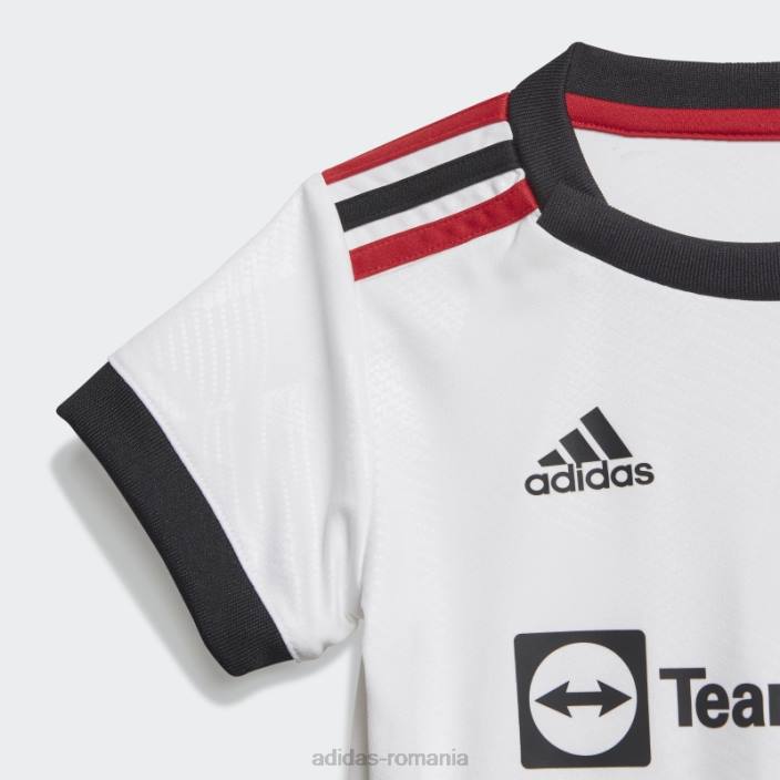 Adidas white manchester united 22/23 away kit bebelusi copii alb negru 2JBN18490
