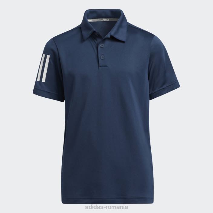 Adidas Tricou polo cu 3 dungi bleumarin copii marina 2JBN18829
