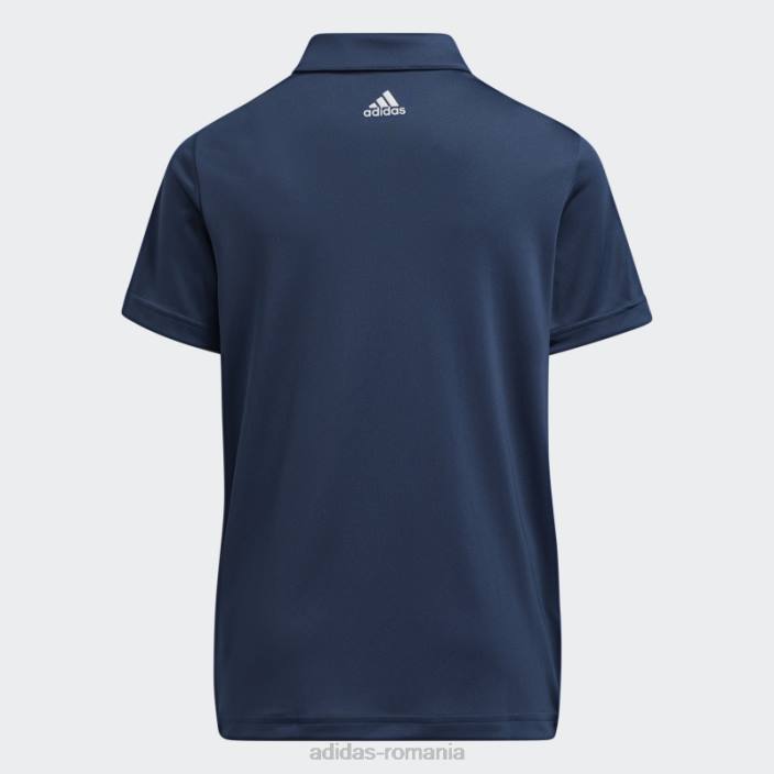 Adidas Tricou polo cu 3 dungi bleumarin copii marina 2JBN18829