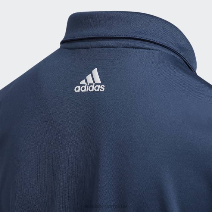 Adidas Tricou polo cu 3 dungi bleumarin copii marina 2JBN18829