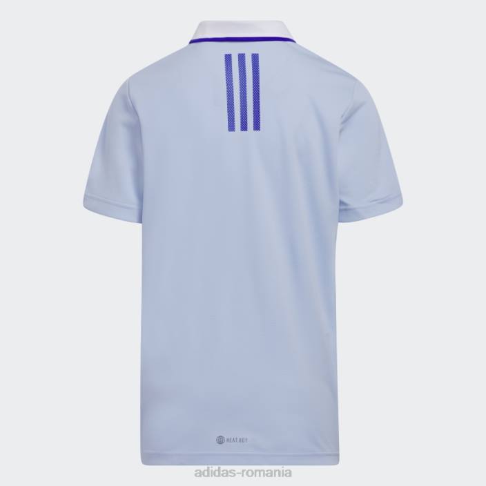 Adidas blue Dawn colorblock heat.tricou polo rdy copii zori albastre 2JBN18593