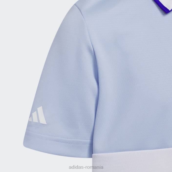 Adidas blue Dawn colorblock heat.tricou polo rdy copii zori albastre 2JBN18593