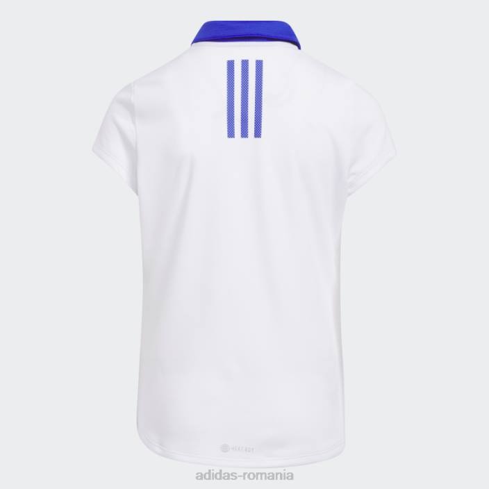 Adidas căldură albă.tricou polo rdy copii alb 2JBN12130