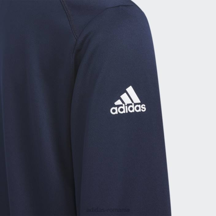 Adidas hanorac cu fermoar sferturi de culoare navy adidas copii marina 2JBN18600