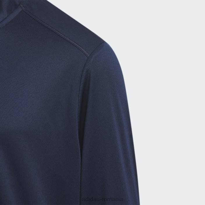 Adidas hanorac cu fermoar sferturi de culoare navy adidas copii marina 2JBN18600
