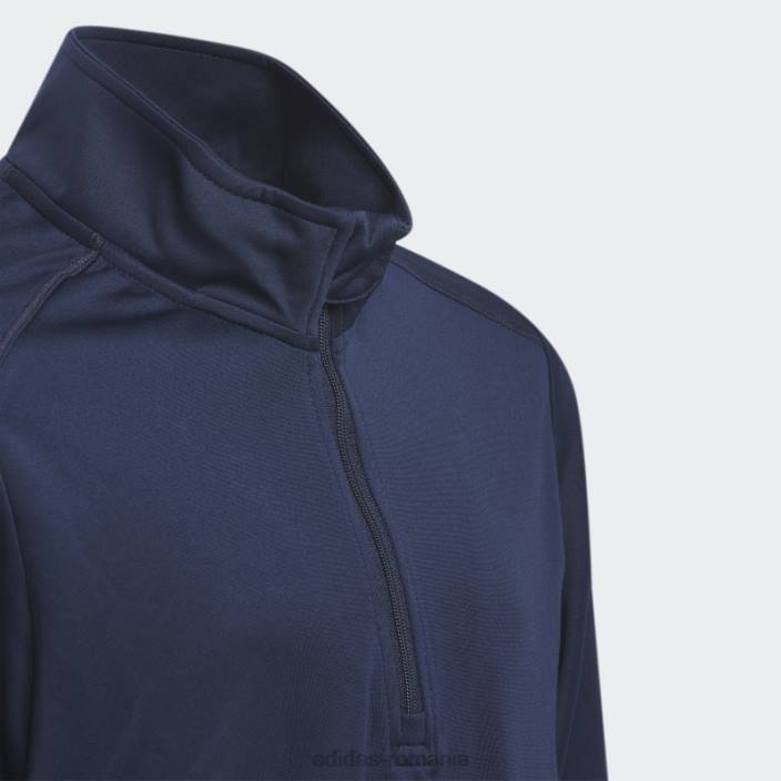 Adidas hanorac cu fermoar sferturi de culoare navy adidas copii marina 2JBN18600