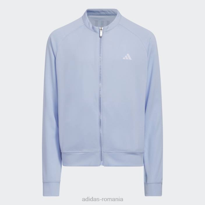 Adidas jachetă versatilă cu fermoar complet albastru alba copii zori albastre 2JBN3460