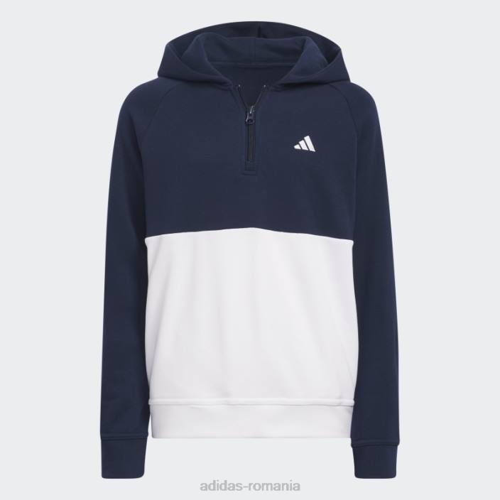 Adidas modă hanorac colorblock bleumarin copii marina 2JBN3389