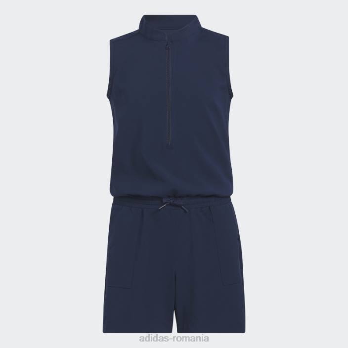 Adidas salopetă bleumarin cu jumătate de fermoar copii marina 2JBN19144
