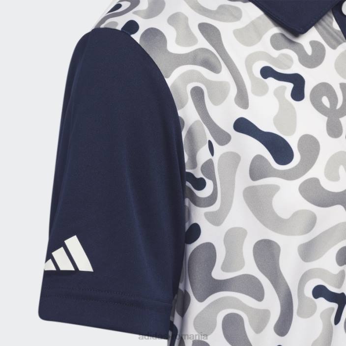 Adidas tricou polo adidas cu imprimeu camo bleumarin copii marina 2JBN18609