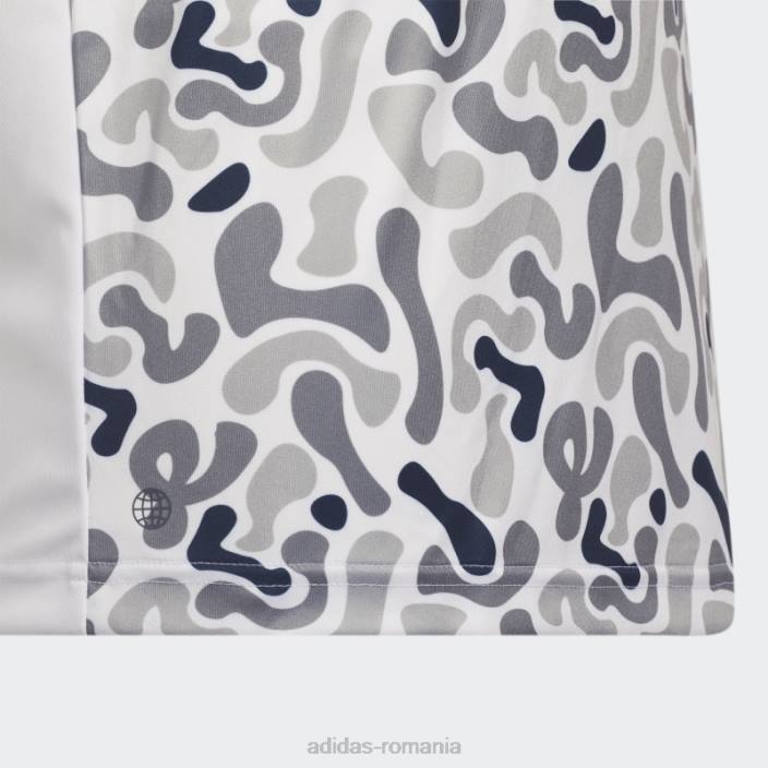 Adidas tricou polo cu imprimeu camo bleumarin copii marina 2JBN11804