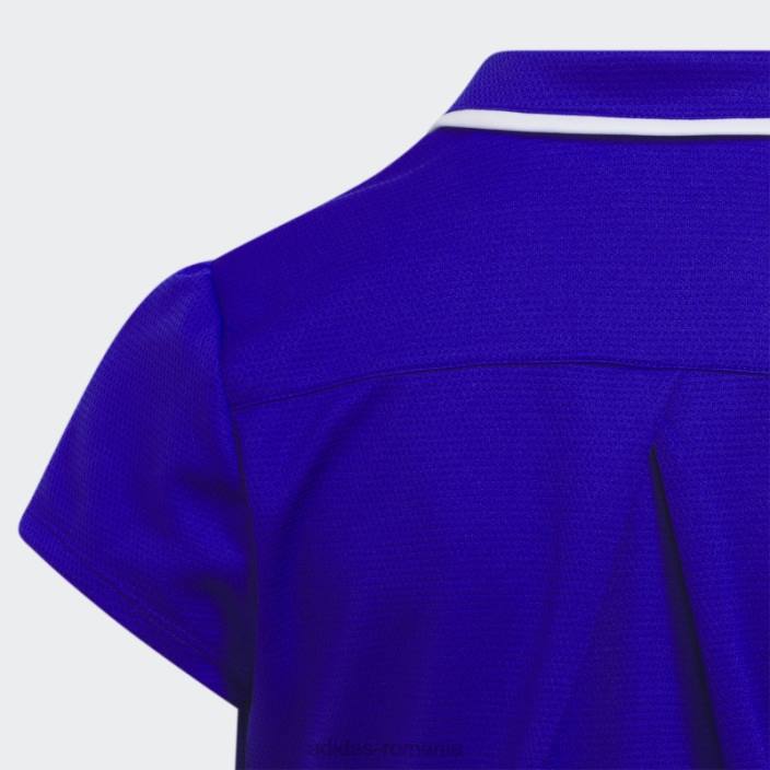 Adidas tricou polo elegant, texturat, albastru adidas copii albastru 2JBN12132