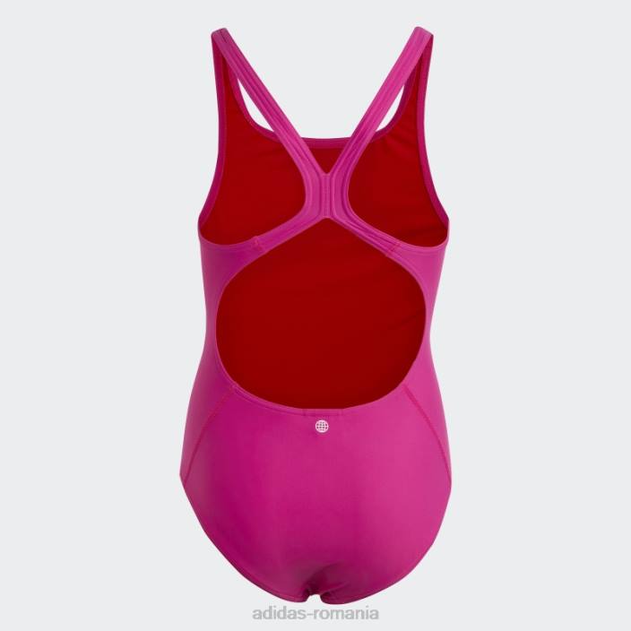 Adidas Costum de baie fucsia solid cu logo mic adidas copii fucsia/stacojiu 2JBN19125