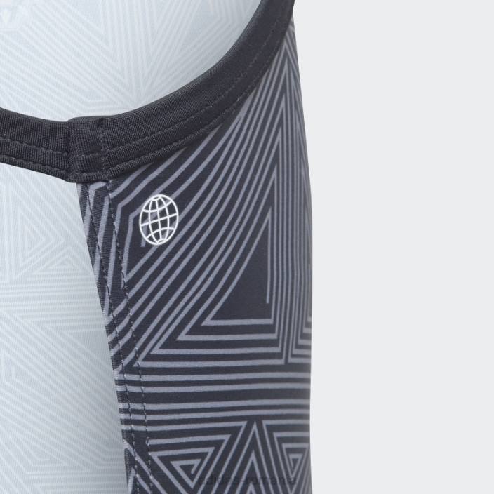 Adidas costum de baie black marvel pantera neagră adidas copii negru/gri urme 2JBN12159