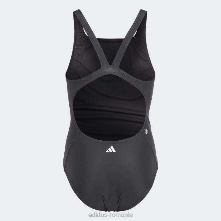 Adidas costum de baie cu logo baruri mari negru adidas copii negru/argintiu violet/alb 2JBN19188