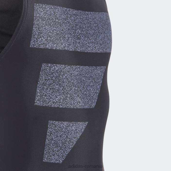 Adidas costum de baie cu logo baruri mari negru adidas copii negru/argintiu violet/alb 2JBN19188