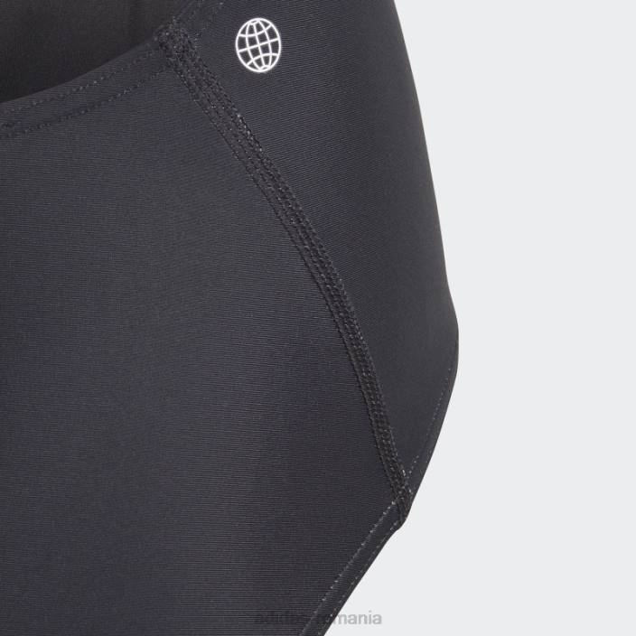 Adidas costum de baie cu logo baruri mari negru adidas copii negru/argintiu violet/alb 2JBN19188
