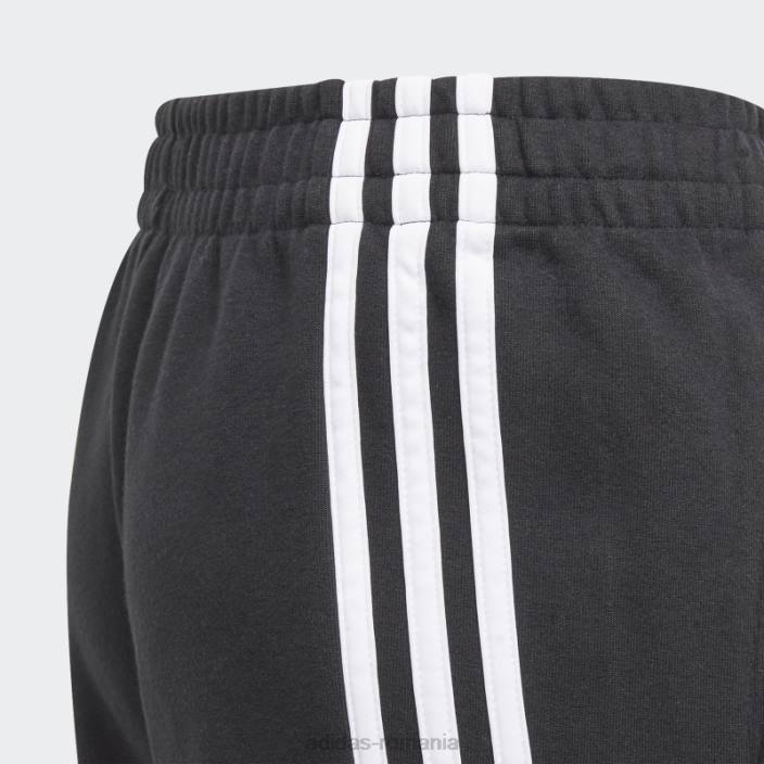 Adidas Pantaloni conici cu 3 dungi negri adidas copii alb negru 2JBN12168