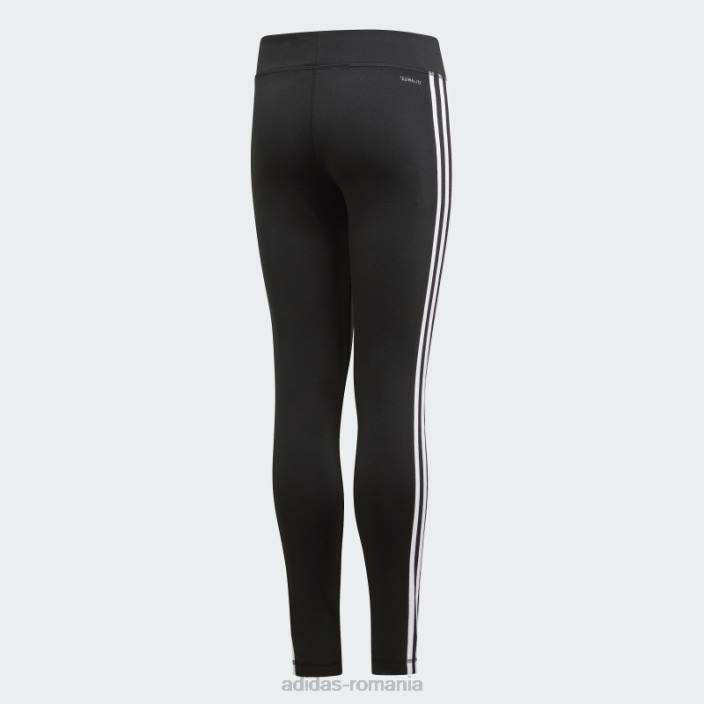 Adidas echipament de antrenament negru colanti 3 dungi adidas copii alb negru 2JBN12057