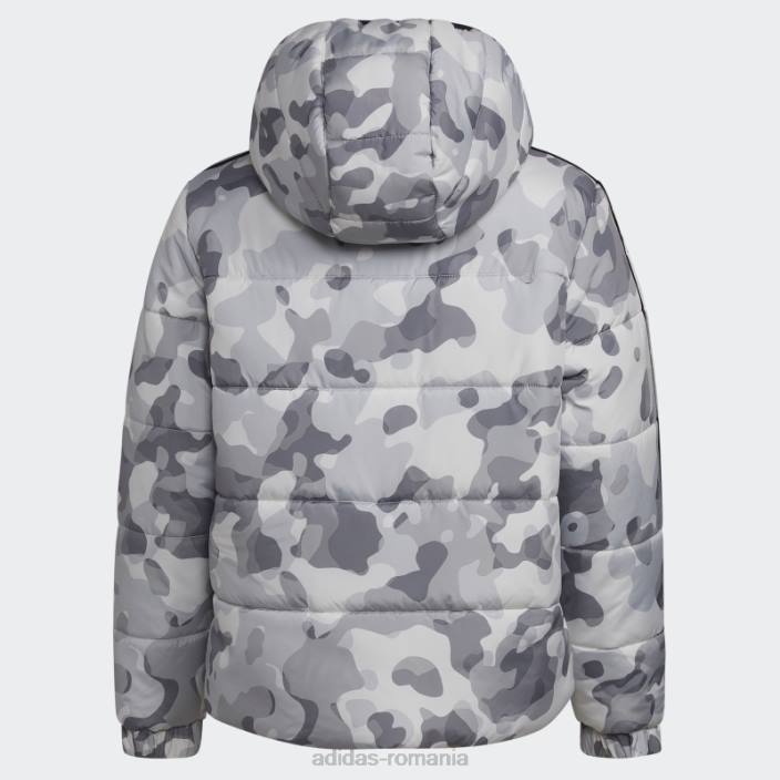 Adidas geacă pufă cu imprimeu camo negru adidas copii negru 2JBN11580